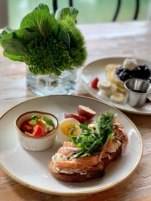 Smoked Salmon Tartine at The Dunlavy