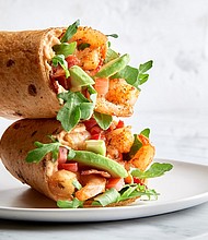 Corner Bakery Spicy Shrimp Club Wrap
