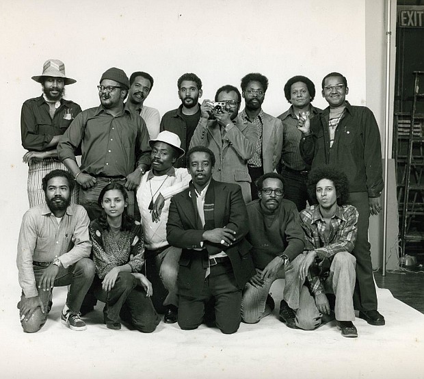 Henrico native Louis Draper, kneeling center, poses with fellow photographers in this Kamoinge group portrait from 1973 by photographer Anthony Barboza.