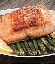 Salmon and Asparagus Sheet Pan