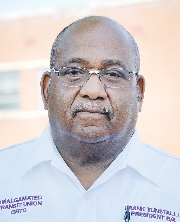 Frank Tunstall III, the veteran president and business agent for GRTC’s unionized bus drivers, has died.