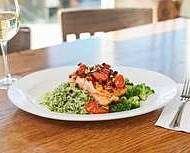 Garlic, Caper Grilled Salmon