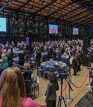 About 1,500 people attended the gala, the state Democratic Party’s annual fundraiser designed to rev up the party faithful before the March 3 Super Tuesday Democratic primary and the November presidential election.