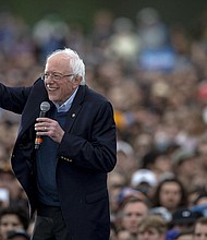 Democratic presidential candidate Sen. Bernie Sanders,