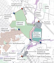 Evergreen Cemetery master plan map