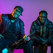 violist Wil Baptiste and violinist Kev Marcus