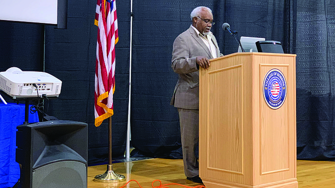 Village of Robbins Mayor Tyrone Ward (pictured) hosted a town hall meeting to address concerns residents might have about the novel coronavirus. Photo credit: Tia Carol Jones