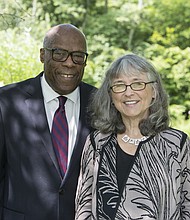 Kent Garrett with Jeanne Ellsworth/  CREDIT Jill Ribich