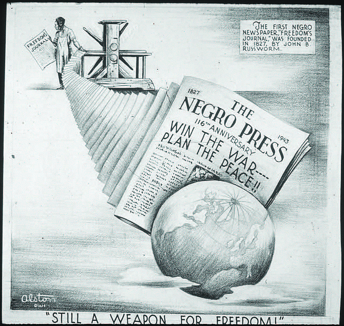 116th Anniversary of the Negro Press, by artist Charles Henry Alston, 1907-1977