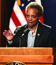 City of Chicago Mayor Lori Lightfoot (pictured) announced a new agreement with YMCA of Metropolitan Chicago to provide emergency shelter for the city’s homeless population during COVID-19. Photo courtesy of City of Chicago/Mayor’s Office