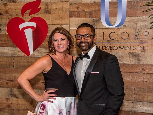 Heart disease survivor Steve Seeram and his wife, Christina, at the 2019 Orlando Heart Ball. (American Heart Association)