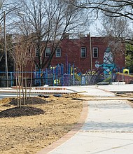 Improvements to Abner Clay Park continue to take shape. New trees have been planted and old concrete has been replaced in the park at Leigh Street and Brook Road in Jackson Ward. Richmond is investing $1.27 million in renovating the park. Centennial Contractor Enterprises began the work in October, with completion expected within 60 to 90 days, including installation of a multipurpose field for football and other sports. An anonymous donation of $200,000 enabled installation of a new children’s playground, according to a city official. The only question is whether the pandemic will have cleared up so children and families can start using the park when the work is finished.