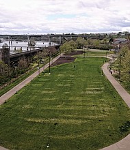 After:
Brown’s Island on April 1, 2020.