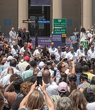 Before:
Thousands celebrate outside the Virginia Museum of History & Culture as the boulevard out front is officially renamed in honor of Richmond native and late tennis great Arthur Ashe Jr.
The date: June 22, 2019.