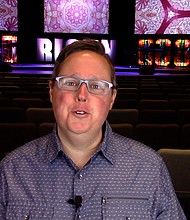 Pastor Matt Summers of Crossroads Christian Church in Joliet on Tuesday records his online service for Easter Sunday.