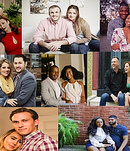 Top: Jamie & Beth, Jamie & Doug, Shawniece & Jephte 
Middle: Ashley & Anthony, Deonna & Greg, Stephanie & AJ 
Bottom: Danielle & Bobby, Kristine & Keith