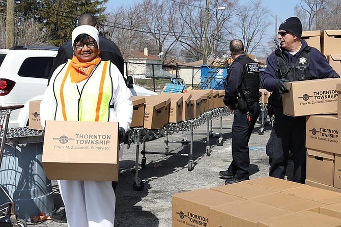 Thornton Township Food Assistance Center is one of the largest food pantries in the state. It currently serves 2,100 people a week, an increase from the 400 a week it previously served. Photo courtesy of Ernst Lamothe