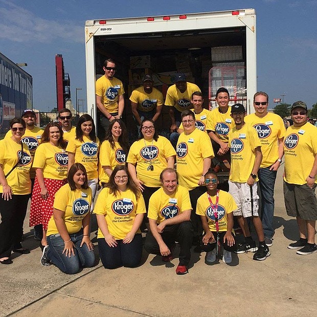 A weeks’ worth of groceries donated by Harden will be distributed to five thousand selected families over the next eight weeks.