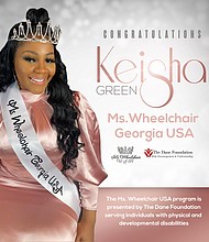 Ms. Wheelchair Georgia USA Keisha Green