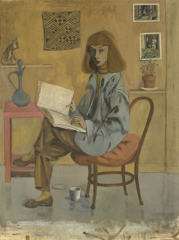 Elaine de Kooning Self-Portrait. Oil on Masonite (1946). National Portrait Gallery, Smithsonian Institution
