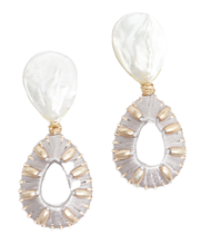 Bella Earrings, Light Gray - $66: