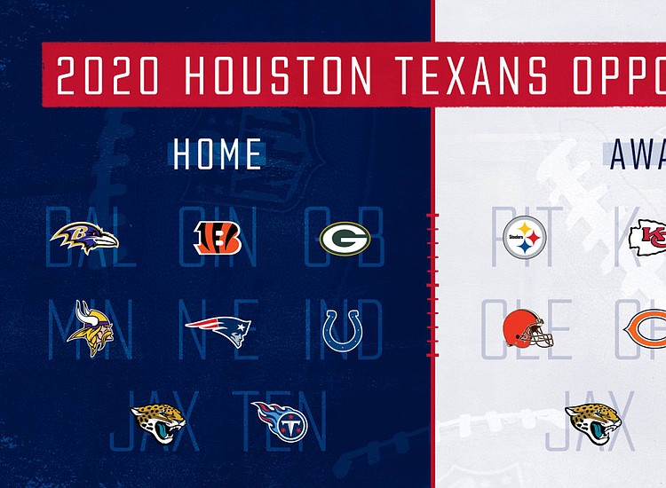 Houston Texan Schedule 2022 Houston Texans Announce 2020 Season | Houston Style Magazine | Urban Weekly  Newspaper Publication Website