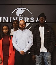 L-R - Jean-Charles MARIANI, Chief Digital Officer, Universal Music France / Bertil DAVID, MD, Universal Music Publishing France / Eneibimo APULU, Chief Operating Officer, The Aristokrat Group / Tinu ADESUGBA, EVP Content & Communications, The Aristokrat Group / Piriye ISOKRARI, CEO, The Aristokrat Group / KEL-P, Producer / Olivier NUSSE, CEO, Universal Music France / Steve JERVIER, A&R Consultant, The Aristokrat Group.