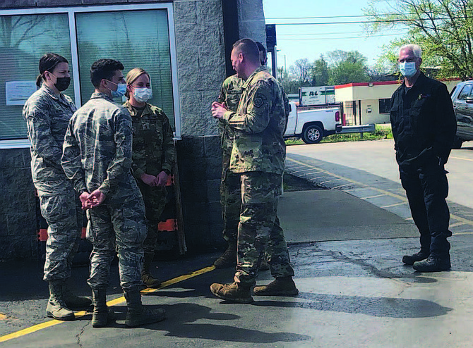 Earl Walker, owner of W&W Towing, distributed food to members of the National Guard and to other workers at the Markham COVID-19 Testing Facility. Photo courtesy of Earl Walker