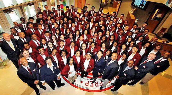 For the seventh consecutive year, the entire senior class at Southland College Prep Charter High School in Richton Park, was accepted to a four-year college or university, thus keeping the school’s
100 percent college acceptance rate alive. Photo credit: Courtesy of Southland College Prep Charter High School