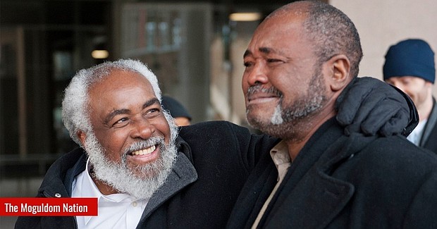 (photo of wrongfully convicted brothers Wiley Bridgeman and Kwame Ajamu via moguldom.com)