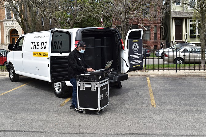 TDF Mobile, headed by DJ Eric Sampson, has been playing music to give people joy. Photos provided by The DJ Firm