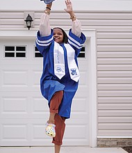 AUDRYA JIGGETTS, John Marshall High School, 4.2333 GPA. Attending Old Dominion University in Norfolk in the fall, where she wants to major in sports communication/ journalism. Daughter of Lakeisha Jones-Jiggetts and Derwin Jiggetts. She credits her parents for getting her where she is today. “I’ve worked on managing my time wisely and finding myself as an individual,” she said, when asked how life has changed during the pandemic. “I have gained so many opportunities to display a message to the Class of 2020 since I’m speaking at the virtual graduation.”