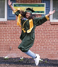 JANELLE SAMPLE, Huguenot High School, 4.58 GPA. Attending Claflin University in Orangeburg, S.C., in the fall, where she wants to major in business administration. Daughter of Tonya Sample and Alfredo Sample. She credits her parents with getting her this far. How is her life different during the pandemic? “I’m learning new skills that will help me start my own business in the future,” she said. As for the silver lining, “I’m spending more time with my family. I am also focusing more on my future.”