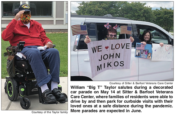 Retired Sgt. 1st Class William “Big T” Taylor had not seen his family since early March.