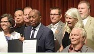 Mayor Sylvester Turner with the HOUSTON – VISION ZERO Executive Leadership