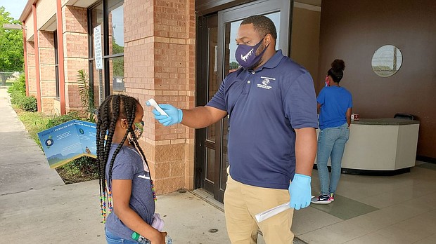 Boys & Girls Clubs of Greater Houston will begin a phased summer reopening starting this week. The Clubs will have a different feel with social distancing, temperature checks and other safety protocols in place. Pictured is Darion Bevel, BGCGH staff member. Photo by Andres Garcia.