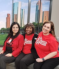(From Left to Right) Chair Attorney Leona Phillips, Founder/Executive Director Thelma Scott and Co-Chair Adriana Beasley