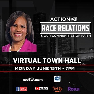 ABC13, Houston’s most-watched television station, presents an exclusive stream-only one-hour virtual town hall TODAY, JUNE 15 (7:00 – 8:00 p.m. …