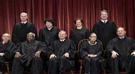 Front row, left to right: Associate Justice Stephen G. Breyer, Associate Justice Clarence Thomas, Chief Justice John G. Roberts, Jr., Associate Justice Ruth Bader Ginsburg, Associ- ate Justice Samuel A. Alito. Back row: Associate Justice Neil M. Gorsuch, Associate Justice Sonia Sotomayor, Associate Justice Elena Kagan, Associate Justice Brett M. Kavanaugh