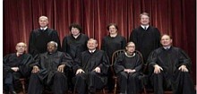 Front row, left to right: Associate Justice Stephen G. Breyer, Associate Justice Clarence Thomas, Chief Justice John G. Roberts, Jr., Associate Justice Ruth Bader Ginsburg, Associ- ate Justice Samuel A. Alito. Back row: Associate Justice Neil M. Gorsuch, Associate Justice Sonia Sotomayor, Associate Justice Elena Kagan, Associate Justice Brett M. Kavanaugh