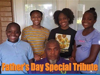 Antonio Scott and his children