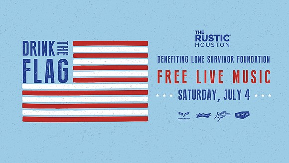 The Rustic will host its annual Drink the Flag hangout with free live music in honor of Fourth of July.