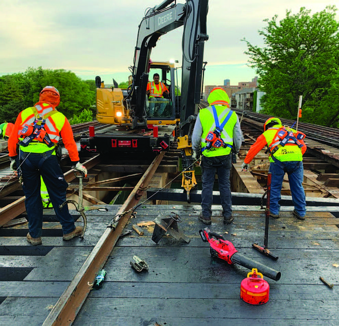 The Chicago Transit Authority has created a webinar called, Construction Talks, where people can receive information and get their questions answered about workforce development in the construction trades. Photo courtesy of CTA
