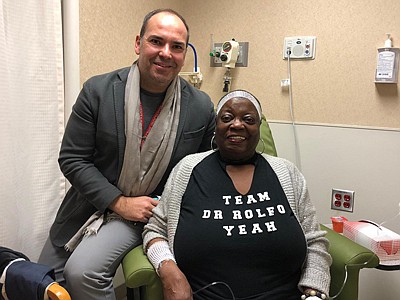 “Her kind gesture reminds us of why we are doing our jobs.” —Dr. Christian Rolfo “Her kind gesture reminds us of why we are doing our jobs.” —Dr. Christian Rolfo