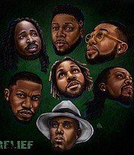 "RELIEF" by RHYAN LAMARR featuring Canon, John Givez, nobigdyl., Kris Noel, Byron Juane and Jack Red