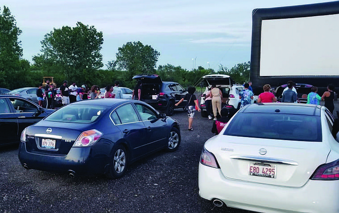 PR Pop-Ups has created a drive-in movie theater experience for moviegoers during COVID-19. The cost is $25 per car for one movie, or $40 for the double feature. The movies begin at dusk. Photo courtesy of PR Pop-Ups