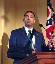 State Rep. Nino Vitale, R-Urbana, speaks about his proposal to allow Ohio's churches and pastors refuse to perform same-sex marriages, during a news conference in Columbus, Ohio/Credit:	Ann Sanner/AP/Shutterstock