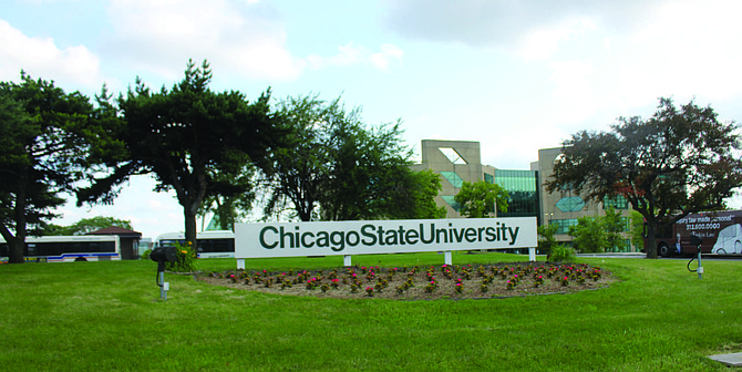 Chicago State University, the only four-year, public university on the South Side, and whose students are predominately black, recently launched a pilot program that would allow incoming freshmen to
receive free tuition after completing a summer enrichment program. Photo credit: Wendell Hutson