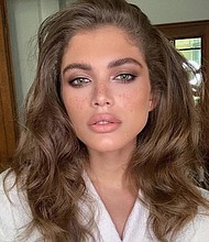 Valentina Sampaio becomes Sports Illustrated's first trans model.
Credit:	Instagram/valentts