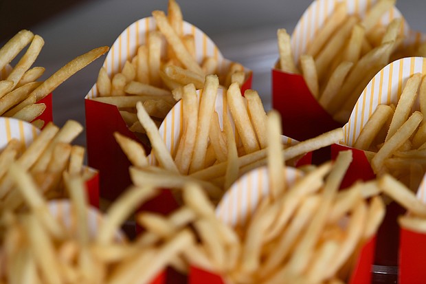 McDonald's fries are offered at McDonald's at Made In America Festival on September 2, 2018 in Philadelphia, Pennsylvania./Credit:	Dave Kotinsky/Getty Images for McDonald's
